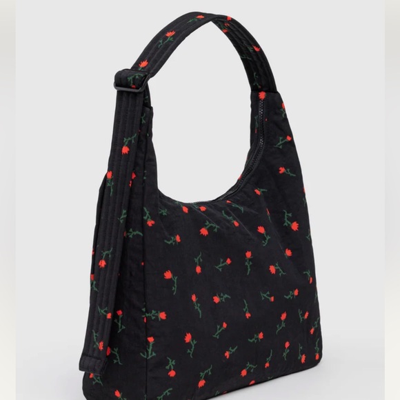 BAGGU Nylon Shoulder Bag in Painted Wildflower - Picture 3 of 7